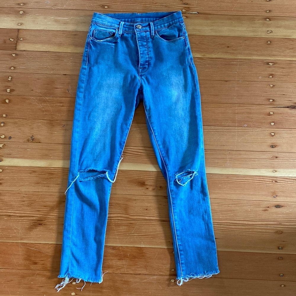 BDG Twig High‎ Rise Distressed Denim Ankle Length Jeans 27